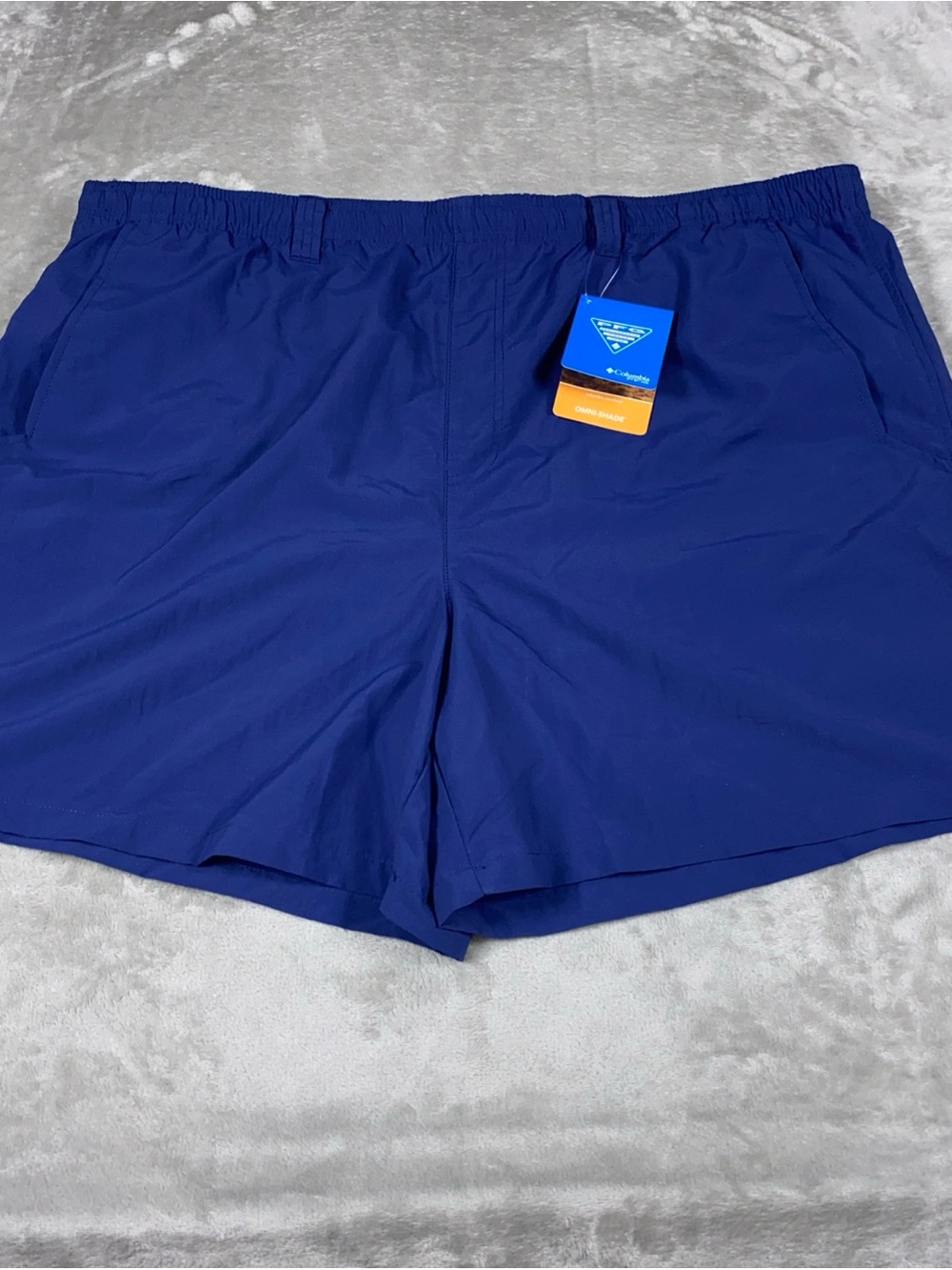 Columbia PFG Shorts NWT Men’s 2XL Blue Nylon Mesh Lined Water Sport Fishing